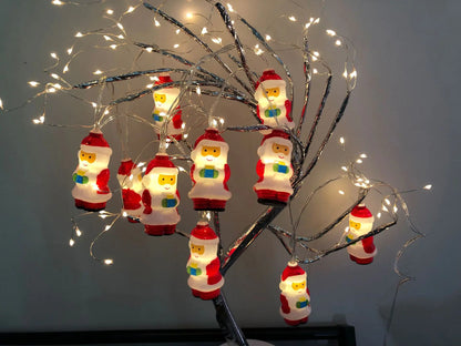 Holiday Radiance Santa Lights for Christmas Decor