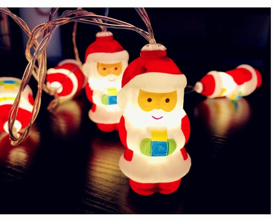 Holiday Radiance Santa Lights for Christmas Decor